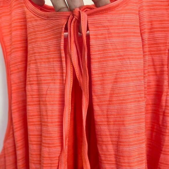 FREE PEOPLE Turn it up Stripes High Low Tank Top In Scarlet.Size S - Picture 10 of 15